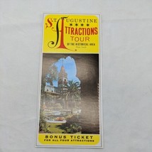 St. Augustine Attractions Tour Of The Historical Area Plaza South Brochure - £12.81 GBP