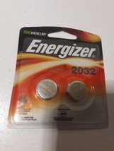 Energizer Zero Mercury 2032 3V Battery 2 Pack Brand New Factory Sealed C... - £4.65 GBP