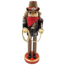 Santa's Workshop Lassoing Cowboy Wooden Christmas Nutcracker 12 Inch - $45.52