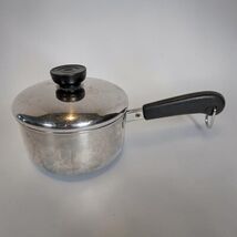 Revere Ware 1 Qt Saucepan Stainless Steel Lid Clinton IL USA - $21.77