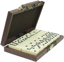 ERLLE Dominos Set Game. Premium Classic 28 Pieces Double Six Domino. Durable Lea - £17.55 GBP