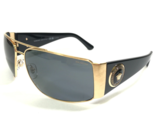 Versace Sunglasses MOD.2163 1002/81 Polished Black Brushed Gold Medusa 6... - $130.68