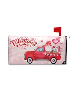 Valentine Red Truck Magnetic Mailbox Cover Heart Gnome Mailbox Covers Ma... - $27.99