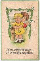 Postcard Begorra The Irish Lassies Are The Ones After Me Own Heart Mar 12 1914 - £3.94 GBP
