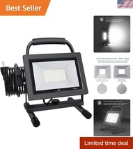 Adjustable 50W LED Flood Light with 16ft Cord - Perfect for Construction... - $42.00