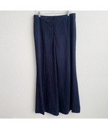 Escada Pinstripe Trouser Pants Womens Black W/ Pink Yellow and Green Siz... - $28.77