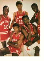 New Edition teen magazine pinup clipping 1970&#39;s basketball uniforms Cool... - £2.74 GBP