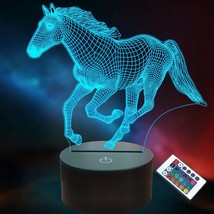 Horse Gifts For Girls, Horse Night Light. Horse Lamp With Remote Control 16 Colo - £31.96 GBP