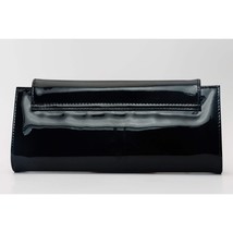 The Ege Black Patent Leather Clutch image 3