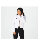 Haute Hippie Tribe &quot;Lottie&quot; Denim Jacket White X-Small, A377307 - $587.88 MXN