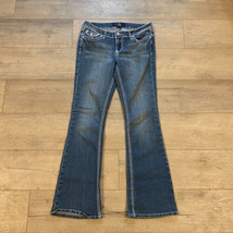 Earl Jean Bootcut Denim Jeans ~ Sz 9 ~ Blue ~ Low Rise ~ 30&quot; Inseam - £17.68 GBP