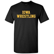 Iowa Hawkeyes Block Iowa Wrestling T-Shirt - 2X-Large - Black - £16.96 GBP