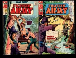 CHARLTON Comics FIGHTIN' ARMY #106, 107 -1973 ungraded comic details sca... - $4.46