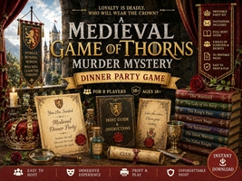 Game of Thorns Murder Mystery dinner Party Game, Instant Download. | Pri... - $16.95