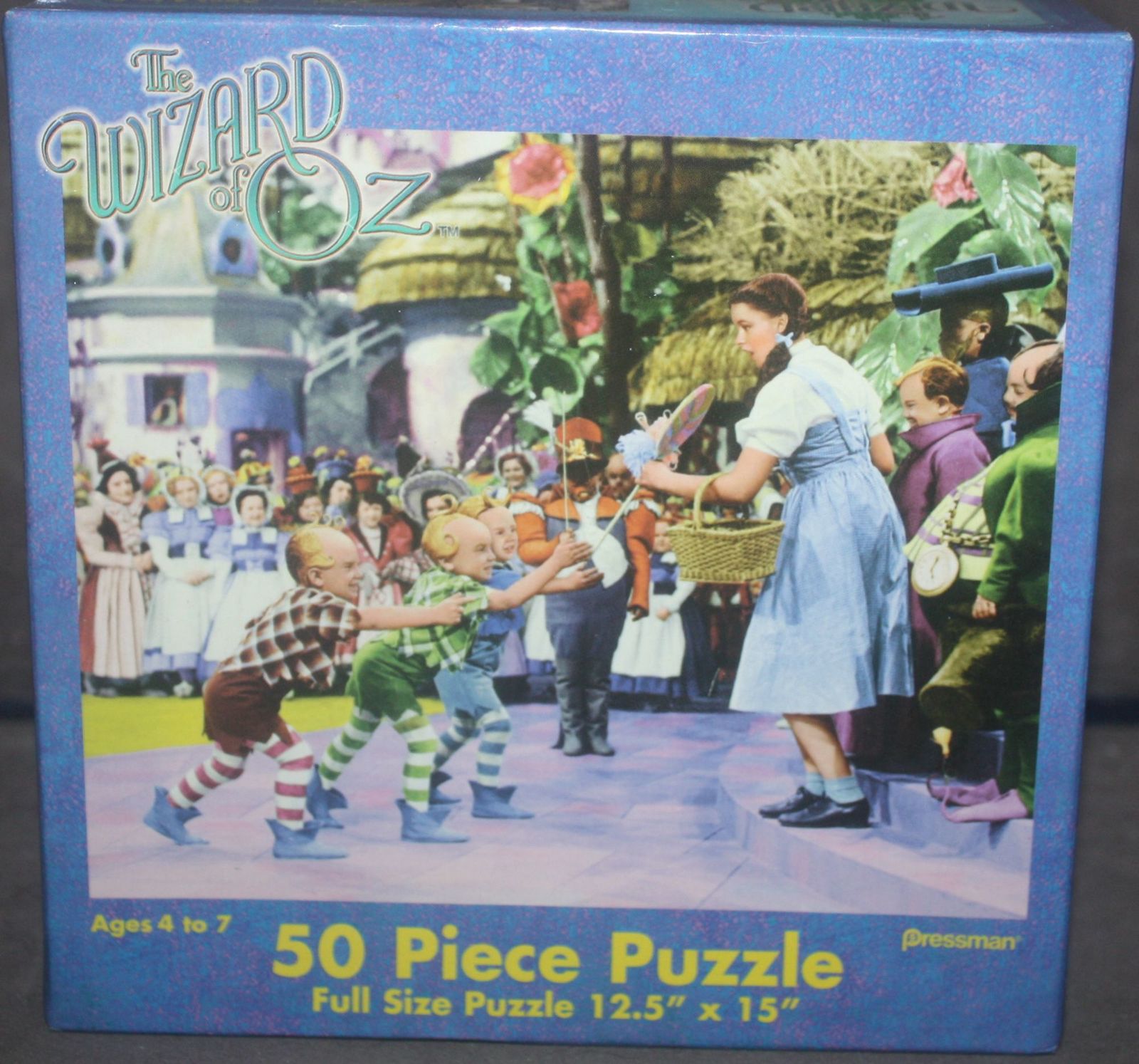 2002 Pressman The Wizard of Oz Dorothy &amp; Munchkins 50 Piece Puzzle - Com... - $10.00