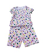 Crewcuts J. Crew 2 piece shorts pajama pj set stars purple pink size 10 - $24.75