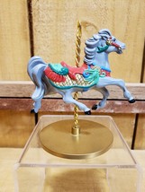 Vintage 1989 Hallmark Christmas Carousel Horse &quot;Holly&quot; 2nd in a collecti... - $12.23