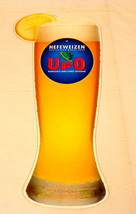 ORIGINAL Vintage 8x18&quot; Hefeweizen UFO Wheat Beer Bar Restaurant Plastic ... - £23.45 GBP