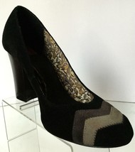 MISSONI For Target Zig Zag Suede Chunky Heel Pumps (Size 9) - £23.94 GBP