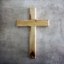 7.5 In, Wooden Cross Made From Olive Wood, Confirmation Cross, Holy Wall... - £31.20 GBP