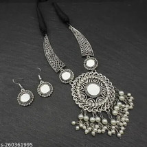 Indian Trending German Silver Women Jewelry Set Traditonal Kundan Jewelry SET A - £3.08 GBP