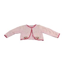 Carters 12 Mo Pink Floral Embroidered Knit Baby Cardigan Sweater Garden ... - $39.60