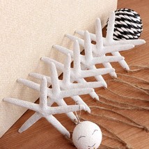 Aytai 50Pcs White Finger Starfish With Hemp Rope, 4-Inch Artificial Resi... - $49.99