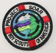 Vintage Twill T &amp; Embroidered Project Soar Boy Scouts of America BSA Pat... - $10.52