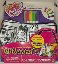 Mine to Color Glitterazzi Fashion Handbag Lamas~ New Color Your Own - $236.25 MXN