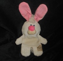 9&quot; Vintage Hallmark Bunny Rabbit B EAN Bag Pink Ears Stuffed Animal Plush Toy - £21.64 GBP
