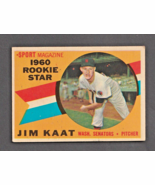 Original 1960 Topps #136 Jim Kaat Washington Senators RC Rookie HOF EXMT/NM - €50,80 EUR