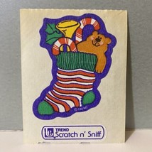 Vintage Trend Christmas Stocking Bear Scratch ‘N Sniff Peppermint? Stickers - £23.58 GBP