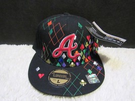 Leader (Sz Large) &quot;A&quot; Multicolored Fitted Sports Cap, New with Tags - £14.15 GBP