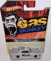 Gray &#39;57 CHEVY Chevelle CUSTOM Hot Wheels GAS MONKEY  Series  w/Real Riders - £74.16 GBP