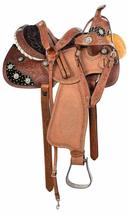New Premium Leather Western Horse Saddle Size 10&quot; To 18&quot; Inch Free Shipping - £280.12 GBP+