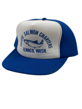 Vintage Pacific Salomon Charters Trucker Hat / Cap Snapback  Ilwaco Wash... - $23.14