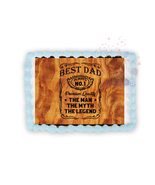 Western Best Dad Cowboy Themed Edible Image Birthday Cake Topper, Frosti... - $17.47