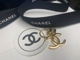 Chanel Beauty Vip Gift Holiday Chanel Gold Logo Charm Pendant 2023 Genuine Rare - £20.23 GBP