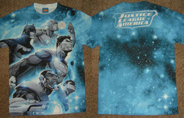 Justice League Of America Atmospheric Dc Comics Front And Back Sublimation Shirt - £2.41 GBP