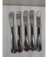 Mepra Inox Norma Butter Knife set 5 stainless steel heavy table knives g... - $68.00