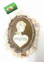 Kurt Adler Lace Plaque Ornament (Daughter) - £11.92 GBP