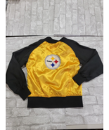 Reebok NFL Pittsburg Steelers Girls Juniors Size Large 14 Satin Bomber J... - $54.45 CAD