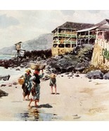 Taboga Old Landing 1913 Panama Canal History Watercolor Art Print EJ Rea... - £30.88 GBP