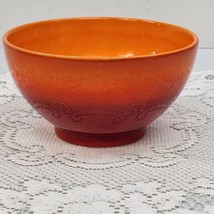 Vtg Waechtersbach Germany Orange &amp; Red Mid Century Bowl 5.75&quot; Soup Rice Cereal - £11.40 GBP