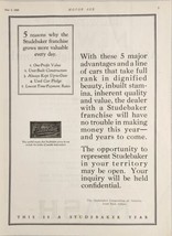 1926 Print Ad Studebaker Cars Franchise Opportunity to Represent South Bend,IN - £14.59 GBP