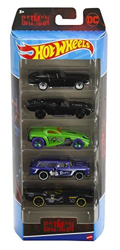 Hot Wheels Batman 5-Pack, Set of 5 Batman-Themed Toy Cars in 1:64 Scale ... - $17.06