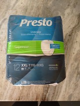 Presto Supreme Protective Underwear with FlexRight, XXL, White, Pack of 12 - £15.56 GBP