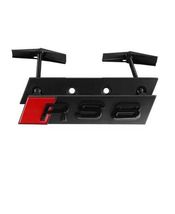 Gloss Black Audi RS8 Front Grille Emblem Badge Sticker Logo Replacement ... - $24.99