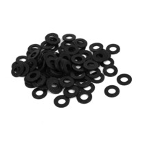 uxcell M5 x 10mm x 1mm Nylon Flat Insulating Washers Gaskets Spacers Bla... - £10.38 GBP