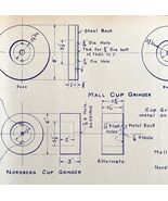 1942 Railroad Bangor Aroostook Rail Grinding Wheels Blueprint 02 Trains ... - $2,155.77 MXN